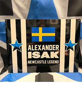 Alexander Isak Newcastle Legend (Metal Sign)