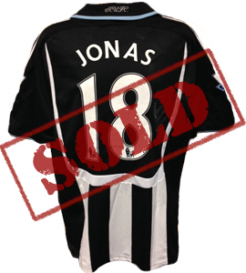 Jonas Gutierrez Newcastle United Shirt  (Match Worn)