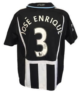 Jose Enrique Newcastle United Shirt 2008/09 (Match-Worn)