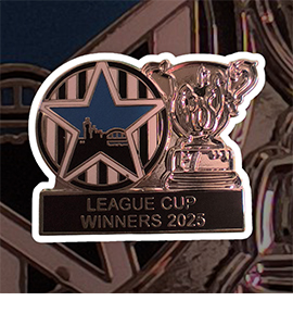 League Cup Winners Blue Star Circle (Pin Badge)
