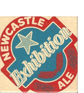 Newcastle Exhibition Ale Vintage Beer Mat (Ceramic Coaster)